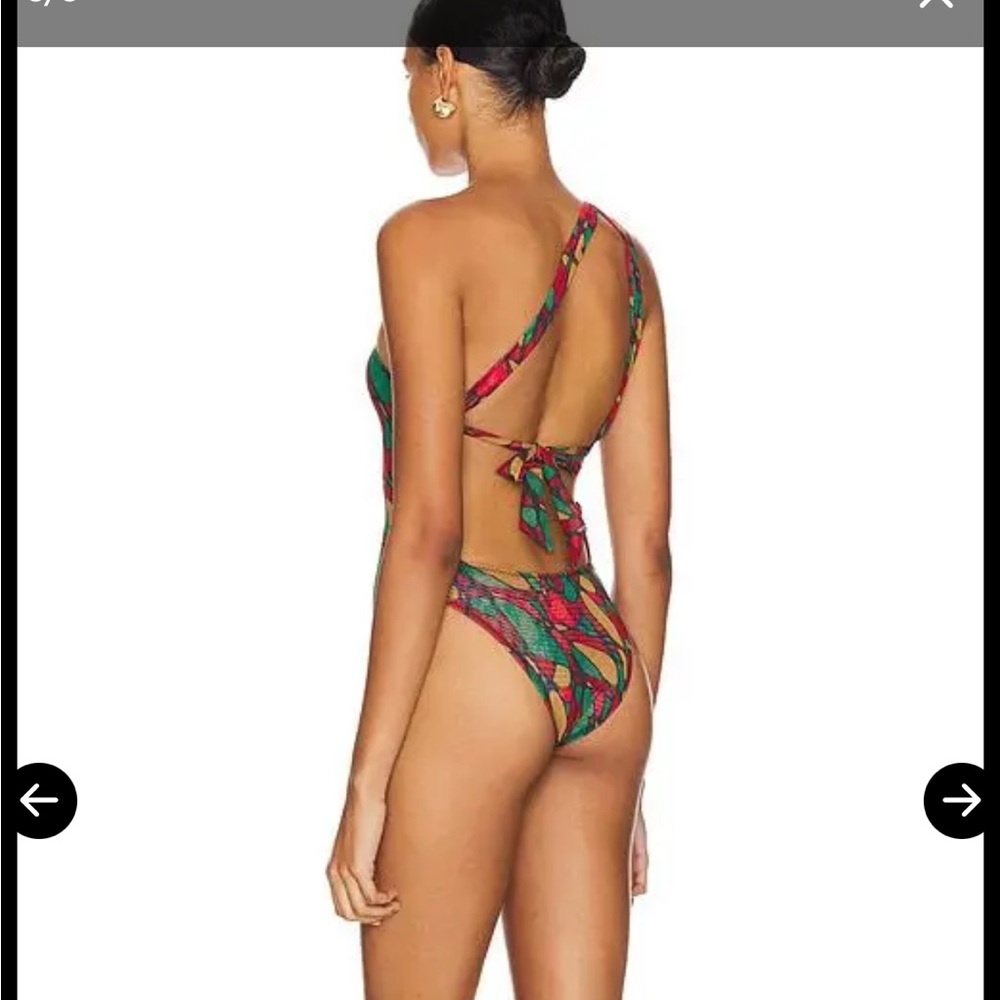 gonza one shoulder one piece swimsuit in peru - Picture 2 of 3